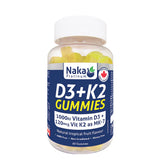D3 + K2 1000 IU + 120 MCG 60 GUMMIES NAKA