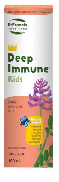 DEEP IMMUNE KIDS TINCTURE 100 ML BONUS VITAMIN D3 KIDS 1000 IU ST FRANCIS