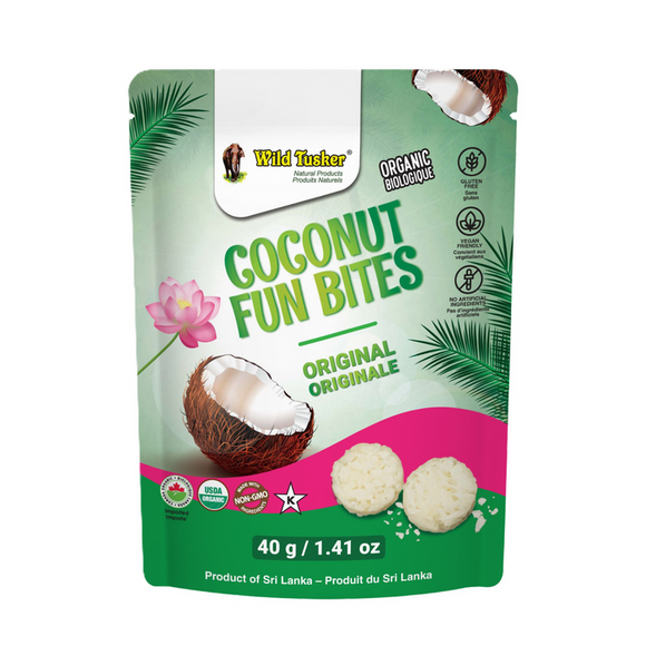 ORIGINAL COCONUT FUN BITES 40G WILD TUSKER