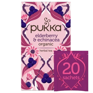 ELDERBERRY & ECHINACEA ORGANIC 20 TEA BAGS PUKKA