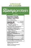 HEMP PROTEIN UNFLAVOURED 400 G PRAIRIE NATURALS