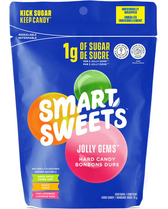 JOLLY GEMS HARD CANDY 70 G SMART SWEETS