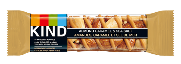 NUT BAR ALMOND CARAMEL AND SEA SALT 40 G KIND