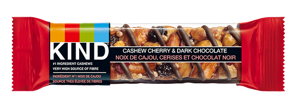 NUT BAR CHERRY CASHEW & DARK CHOCOLATE 40 G KIND