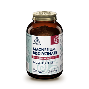 MAGNESIUM BISGLYCINATE EFFERVESCENT RASPBERRY 150 G PURICA