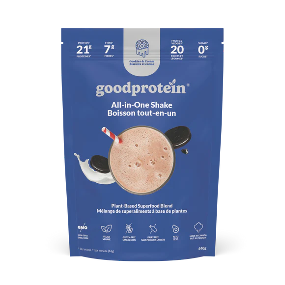ALL-IN-ONE SHAKE COOKIES & CREAM 440G GOODPROTEIN
