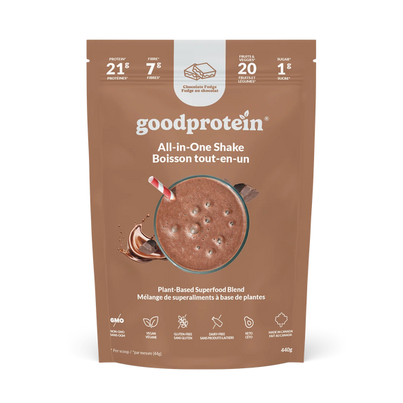 ALL-IN-ONE SHAKE CHOCOLATE FUDGE 440 G GOODPROTEIN