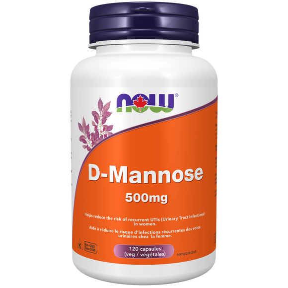 D MANNOSE 500 MG 120 CAPS NOW