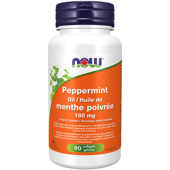 PEPPERMINT OIL 180 MG 90 GELS NOW
