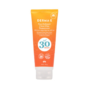 SUN DEFENSE CLEAR ZINC SUNCREEN SPF 30 113 G DERMA E