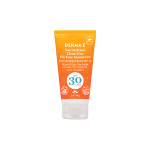SUN DEFENSE CLEAR ZINC OIL FREE SUNSCREEN FACE SPF 30 56 G DERMA E