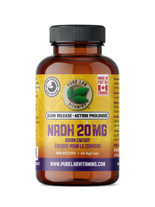NADH 20 MG 60 CAPS PURE LAB VITAMINS