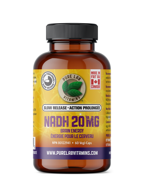 NADH 20 MG 60 CAPS PURE LAB VITAMINS