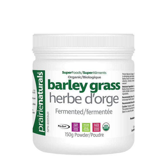 BARLEY GRASS ORGANIC 150 G PRARIE NATURALS