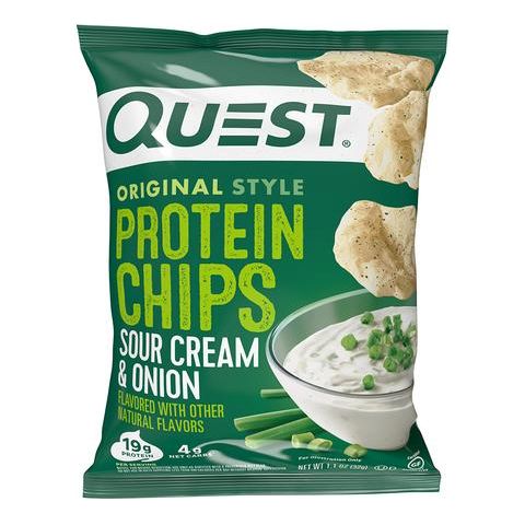 ORIGINAL STYLE PROTEIN CHIPS SOUR CREAM 32G QUEST