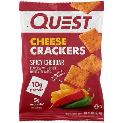 CHEESE CRACKERS SPICY CHEDDAR 30 G QUEST