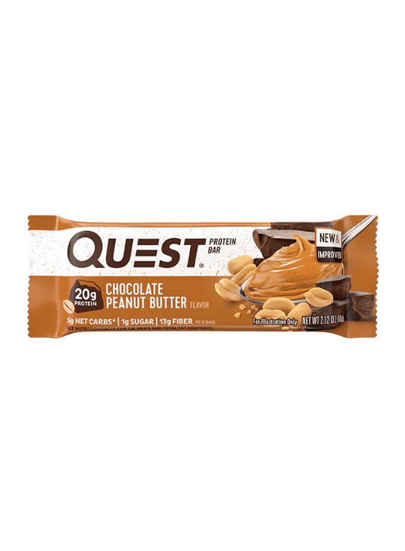 PROTEIN BAR CHOCOLATE PEANUT BUTTER 60 G QUEST NUTRITION