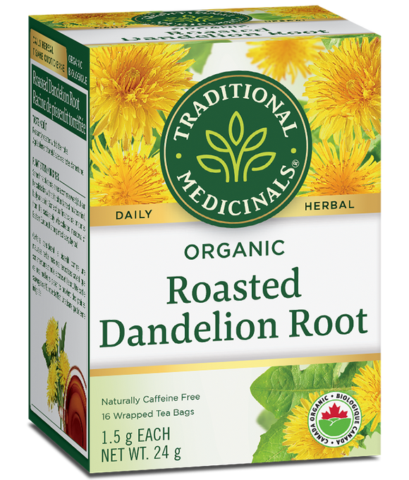 ROASTED DANDELION ROOT 16 BAGS TRADITIONAL MEDICINALS
