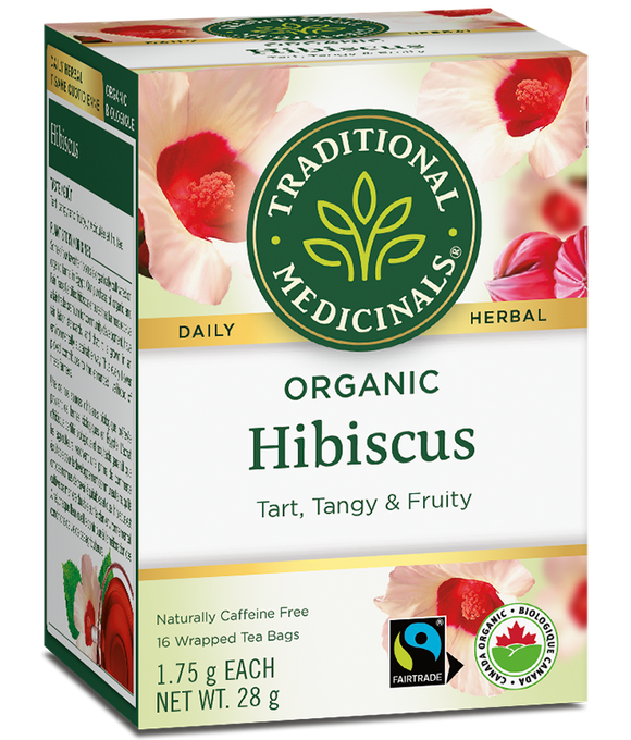 HIBISCUS TEA ORGANIC 16 BAGS TRADITIONAL MEDICINALS