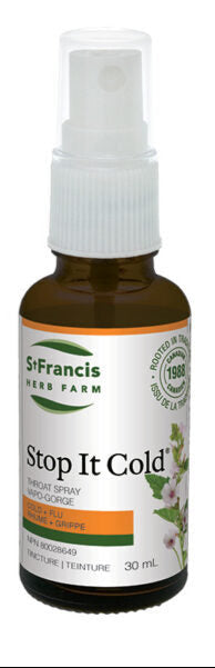 STOP IT COLD THROAT SPRAY 30ML ST. FRANCIS