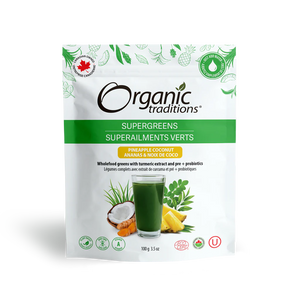 SUPERGREENS PINEAPPLE COCONUT ORGANIC 100 G ORGANIC TRADITIONS