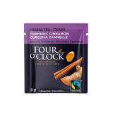 TURMERIC CINNAMON HERBAL TEA ORGANIC 16 TEA BAGS FOUR O'CLOCK