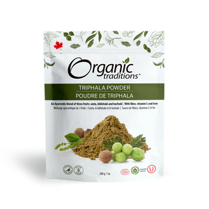 TRIPHALA POWDER RAW ORGANIC 200 G ORGANIC TRADITIONS