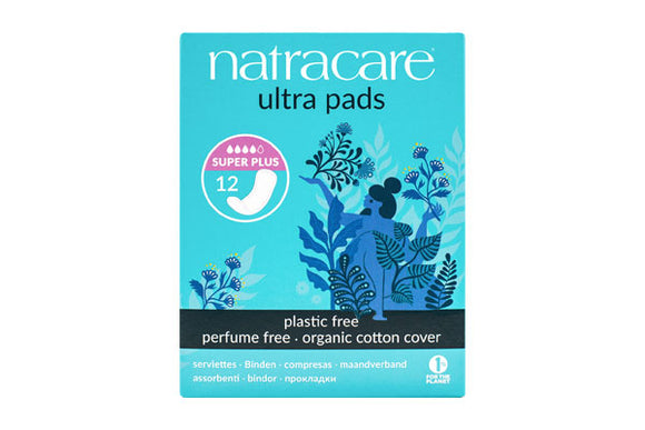 PADS ULTRA SUPER PLUS ORGANIC 12 PADS NATRACARE