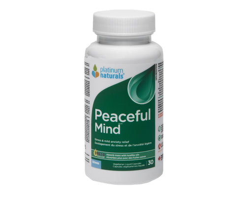 PEACEFUL MIND 30 CAPS PLATINUM NATURALS