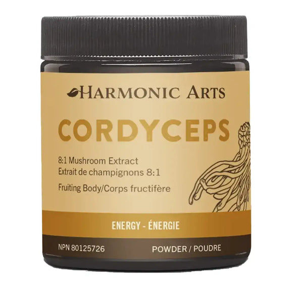 CONCENTRATED MUSHROOM POWDER CORDYCEPS ORGANIC 100G HARMONIC ARTS