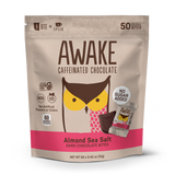 CAFFEINATED CHOCOLATE ALMOND SEA SALT 8X12 G AWAKE