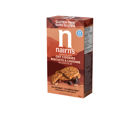 OAT & CHOCOLATE COOKIES GLUTEN FREE 160G NAIRN'S