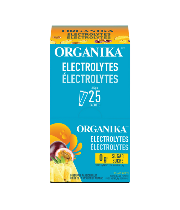 ELECTROLYTES PINEAPPLE PASSION FRUIT 3.5 G 25 PK ORGANIKA