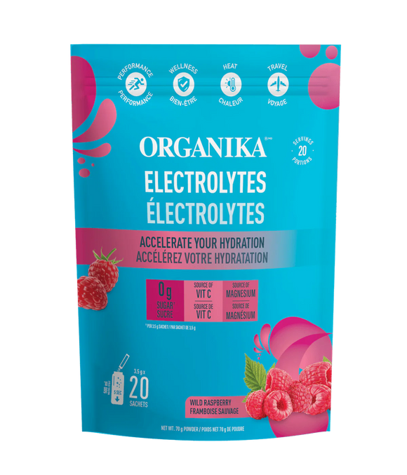 ELECTROLYTES WILD RASPBERRY 3.5 G 20 PK ORGANIKA