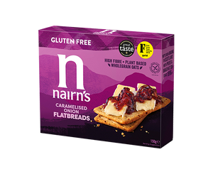 CARAMELISED ONION FLATBREAD GLUTEN FREE 150G NAIRN'S