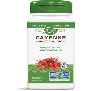 CAYENNE 450 MG VALUE SIZE 180 CAPS NATURE'S WAY