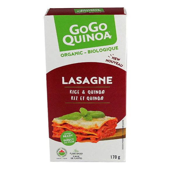 RICE & QUINOA LASAGNE PASTA ORGANIC 170G GOGO QUINOA