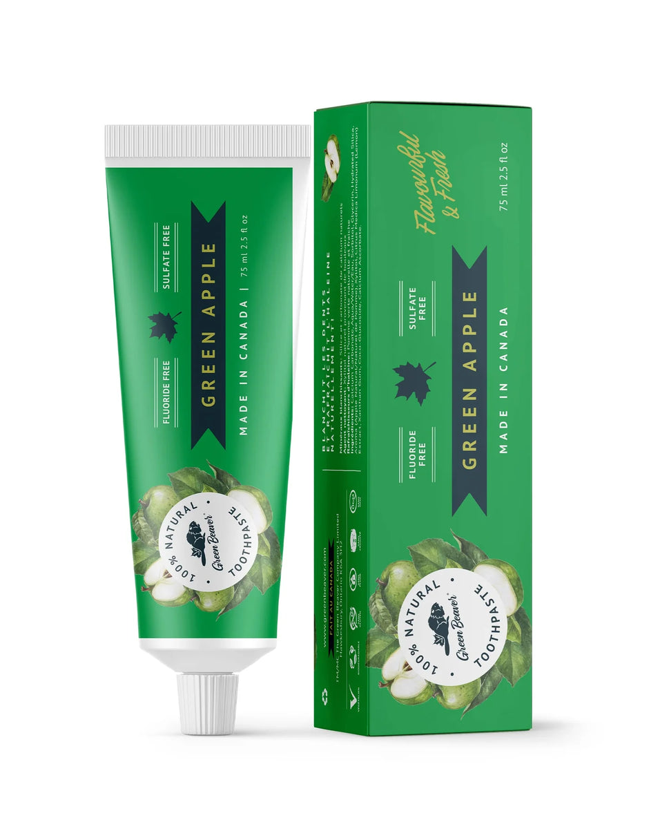 GREEN APPLE TOOTHPASTE 75 ML GREEN BEAVER – Ave Maria Health