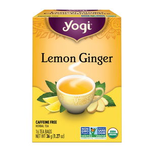LEMON GINGER 16 TEA BAGS YOGI