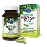 WHOLE FOOD MEN'S 50+ MULTI DAILY 90 CAPS WHOLE EARTH & SEA NATURAL FACTORS