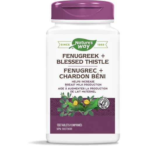 FENUGREEK + BLESSED THISTLE 180 TABS NATURE'S WAY
