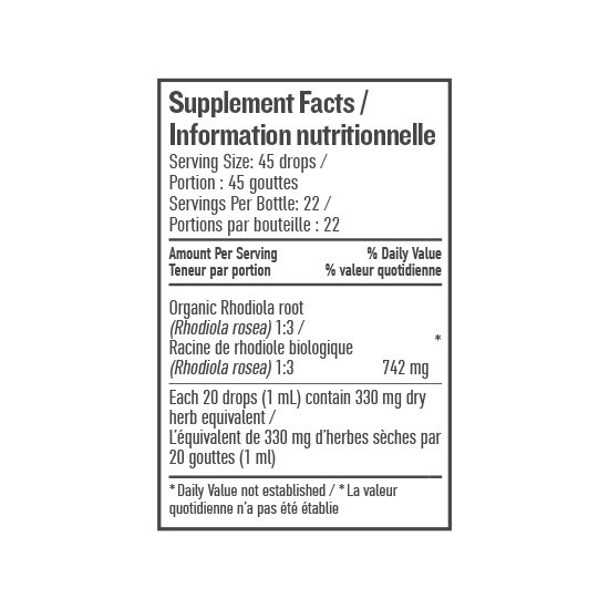 RHODIOLA LIQUID HERB 50 ML BOTANICA – Ave Maria Health
