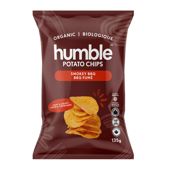 SMOKEY BBQ CHIPS 135G HUMBLE POTATO CHIPS