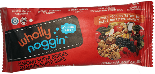 ALMOND SUPER BERRIES BAR 45G WHOLLY NOGGIN