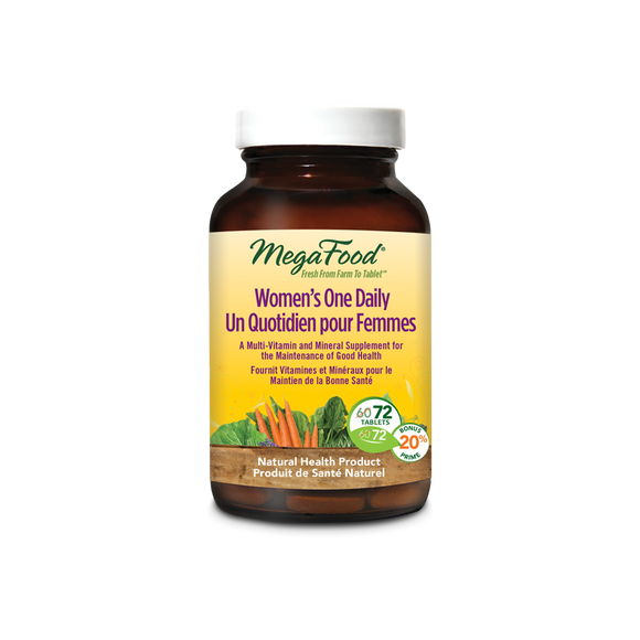 WOMENS ONE DAILY MULTIVITAMIN 72 TABS MEGAFOOD